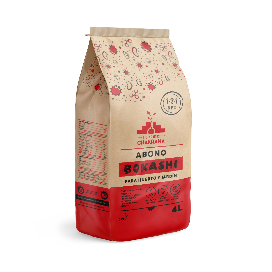 Abono Bokashi Bioinsumos Chakrana 4lt